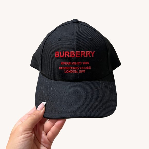 BURBERRY Horseferry Print Baseball Cap - Picture 1 of 5